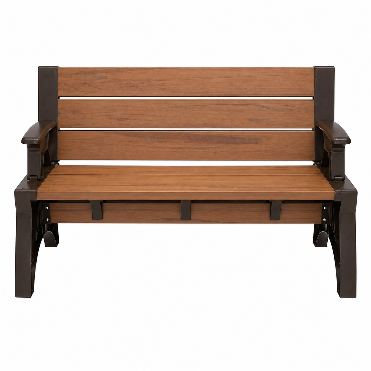 Bench-to-Table Modern Outdoor Patio Furniture Stool Chairs - Supports Up To 1400 lbs
